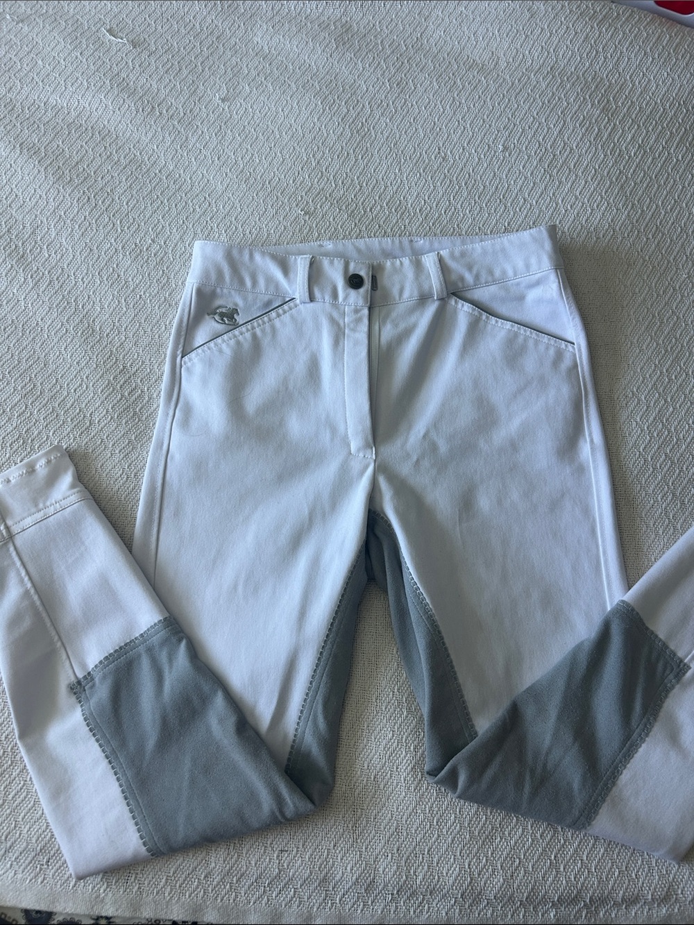 Piper by smart pal white full seat breeches